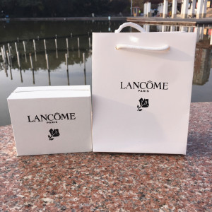 专柜lancome兰蔻礼品袋空盒子口红礼盒包装纸袋手提袋香水纸袋子