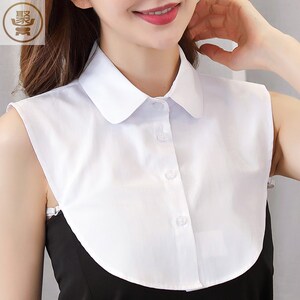 学士服领子假衬衫内搭配饰学位服白衬领学生拍照方领衣领夏季百搭