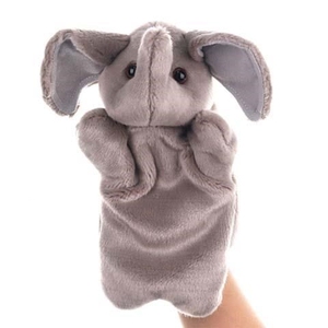 婴儿木偶教学道具手偶猪小猫手偶玩具动物手套大号小白兔小猪玩偶