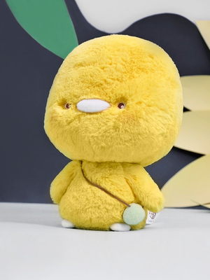 彩虹小鸡毛绒玩具