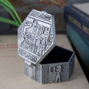 新款首饰盒埃及风格创意复古珠宝盒精美小号戒指收纳盒
