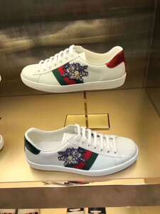gucci/古驰 男士三只小猪刺绣低帮休闲运动鞋小白鞋板鞋