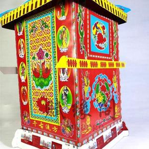 纸扎大轿子祭祀花轿烧纸钱殡葬烧五七清明祭祖纸火纸活冥币扎彩纸