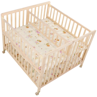 可移动双胞胎婴儿床拼接大床边床实i木宝宝bb双人新生儿童