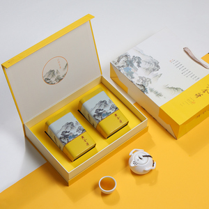 保靖黄金芽茶叶礼盒装空盒定制通用茶叶礼品盒黄金茶包装盒丝印