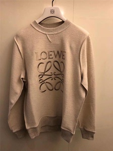 代购loewe/罗意威20早春刺绣休闲圆领长袖卫衣男女同款