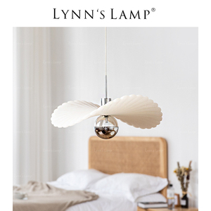 Lynn's立意 羽毛吧台小吊灯 卧室床头北欧创意过道洋甘菊阳台艺术