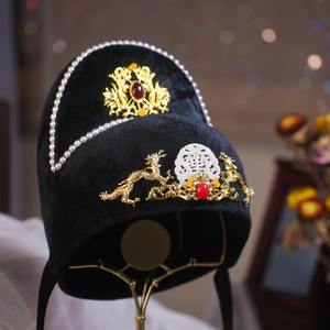 汉服唐朝帽子头饰手工首服新郎官状元帽古装新款唐制宋制明制官帽