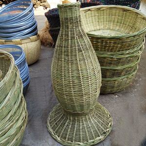 装鱼神器鱼笼竹编倒须竹笼虾笼黄鳝笼泥鳅笼鱼篓装饰道具娄大鱼笼