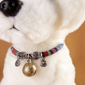 韩国铃铛金毛链子幼犬狗狗脖子套狗项圈大型犬带土狗刻字防丢