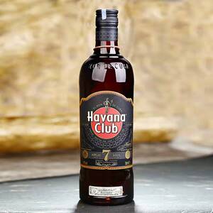 进口洋酒 哈瓦那俱乐部havana club 黑朗姆酒7年陈酿700ml单只装