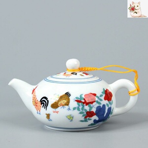 鸡缸景德镇大明成化斗彩鸡缸杯茶陶瓷家用泡茶壶茶具礼品