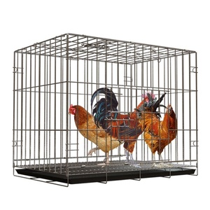 日本购鸡笼子养殖笼折叠可折叠农家家z庭饲养繁殖铁笼子双层加粗