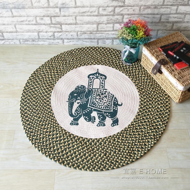东南亚泰国大象地毯