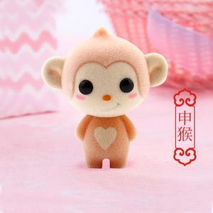 i十二生肖毛绒玩具一套娃娃公仔动物萌萌哒女p生少女迷你玩偶摆件