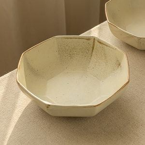 YE HOME  古风粗陶碗  质感超好日式陶瓷汤碗家用大菜碗面碗 微瑕