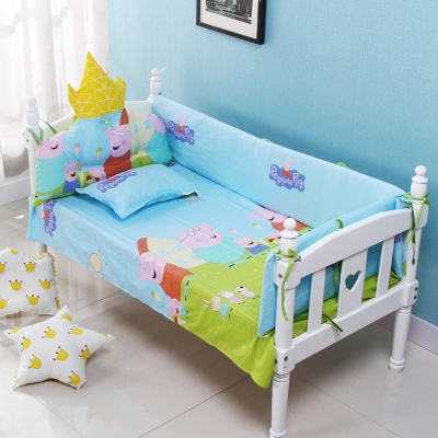 实木儿童床帷可拆洗布艺宿舍公主床帷幔婴儿床拼接大床帷慢可定制