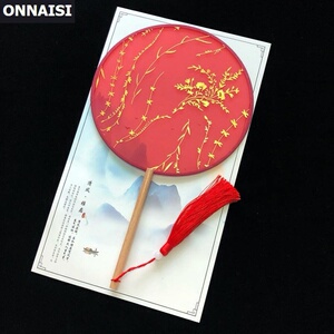 双面绣团扇古风彼岸花cos道具舞蹈扇十字绣龙母中国风鲛人泪圆扇