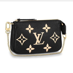 lv/路易威登mini pochette accessoires老花小麻将包手拿单肩女夏