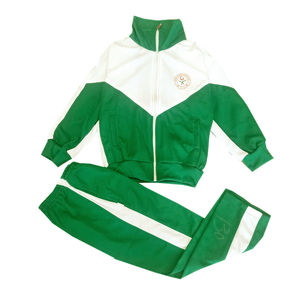 新款春秋校服葫芦岛兴工小学校服针织棉绿色运动服套装80后老校