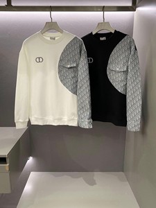 dior/迪奥秋冬男女款提花刺绣logo宽松卫衣新款长袖运动上衣外套