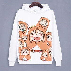 日本购干物妹小埋卫衣二次元动漫周边q衣服男女秋冬加绒加厚连帽