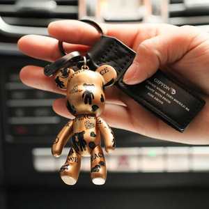 lvОg 暴力熊汽车钥匙扣挂件钥匙链包包挂饰创意男女士钥匙链