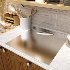 不锈钢板3mm厚台面厨房灶台面板不绣钢锈菜板304食品级防霉和面板