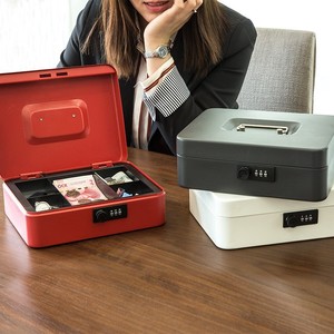 收钱盒子生意小型商用带锁小箱子学生零钱储物首饰收钱盒