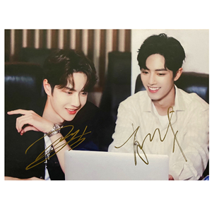 博君一肖 肖战王一博周边同款亲笔签名照写真海报陈情令定制 可to