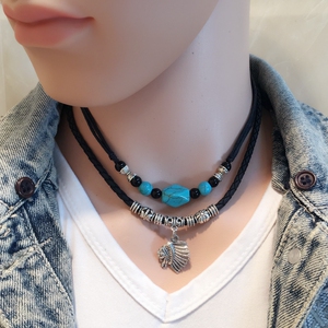 绿松石项链男男士