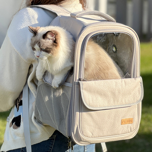 ostracod猫包外出便携透明宠物背包双肩大容量外带猫书包小型猫咪