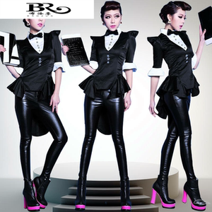 韩版新款爵士舞服舞台演出服现代舞练功服夜店女装团体表演