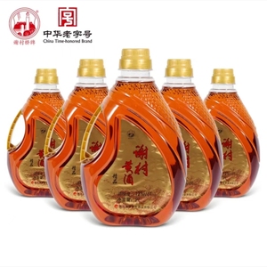 陕西特产汉中洋县谢村黄酒瓶装整箱半甜型2升12度精品谢村黄酒6瓶