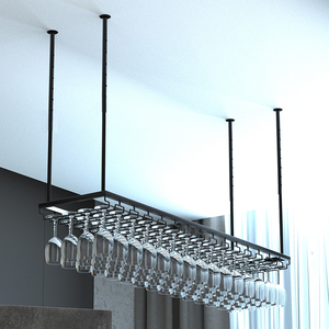 创意红酒杯挂架子轻奢高档悬挂酒吧台高脚杯挂架子倒挂家用挂杯架