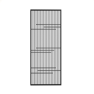 承颜简约设计条形窗花铁艺隔断钢丝网状屏风中式花格玄关雕花客厅