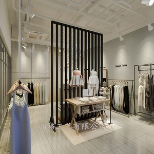服装店屏风隔断橱窗背景装饰铁艺镂空屏风营业场所门面装饰墙创意