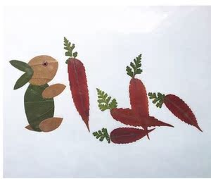 树叶手工贴画成品小学生幼儿园儿童diy材料包真创意秋天植物标本