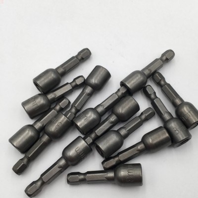 钻尾丝自攻螺丝手电钻风批内六角加长强磁套头批头8/9/10mm套筒