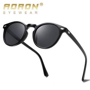 傲龙新款圆形偏光太阳镜眼镜 夜视镜TR90 外贸款墨镜厂家A576