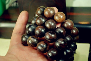 刀状黑黄檀(缅甸黑酸枝)手串佛珠 冷门名贵硬木国标红木黑酸枝