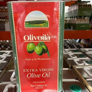 上海Costco代购欧丽薇兰特级初榨橄榄油3L铁罐装脂轻食健身植物油