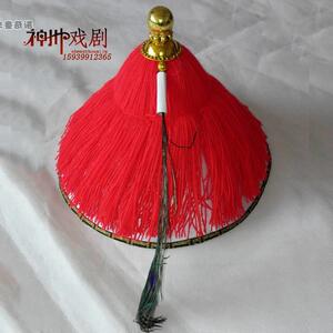 伊瑞尔服饰淘宝古装清朝侍卫大臣帽子顶戴花翎清朝王爷官兵侍卫影视