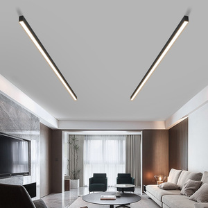 华艺官方旗舰店极简长条形灯明装线条灯无主灯客厅照明无吊顶客厅