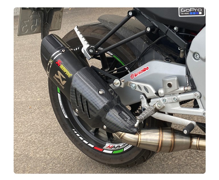 适用于阿普利亚gpr125/150中段gpr150摩托跑车改装排气管无损安装