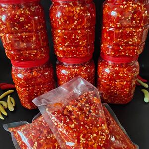 瓶装贵州酸辣椒朝天辣椒无油辣椒酱低脂肪酱料商用剁椒蒜蓉辣椒酱