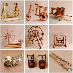 2021年创意竹制品摆件竹编制品工艺品竹根把玩小礼品幼儿园装饰品