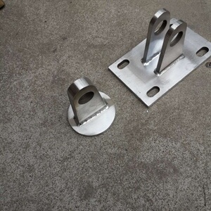 玻璃雨棚拉杆雨棚钢梁拉杆配件 304不锈钢拉杆耳板 玻璃雨棚斜拉