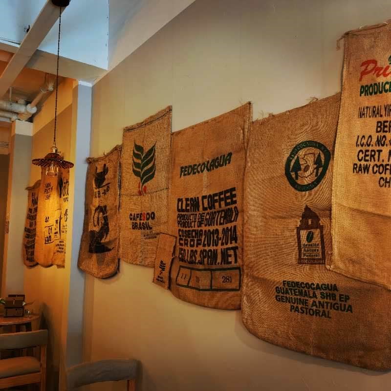 咖啡豆麻袋生豆麻包袋老式麻袋咖啡生豆麻袋装饰吊顶麻布咖啡麻袋