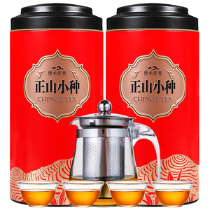 红茶正山小种茶叶新茶浓香型礼盒装袋装罐装500g 可选送茶具